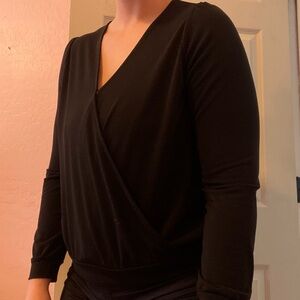 Black Banana Republic Wrap Top